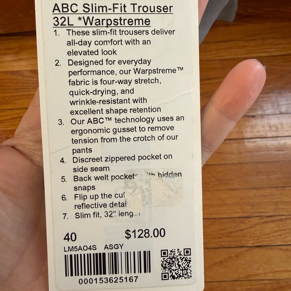 lululemon athletica ABC Slim-Fit Trousers - Gray